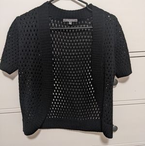 Black Suzy Shier shrug short sleeve sweater Small